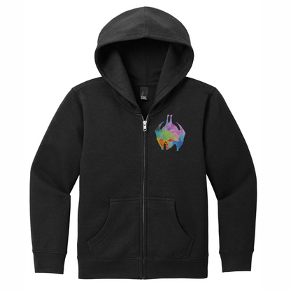 Flying Fox Rainbow Embroidery - Full Zip Jacket