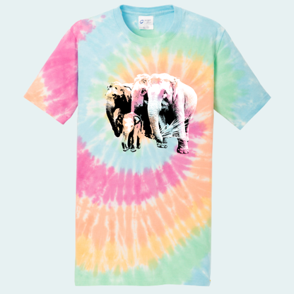 Asian Elephants Fundraiser (Limited Edition for June) Tie Dye Unisex Tee