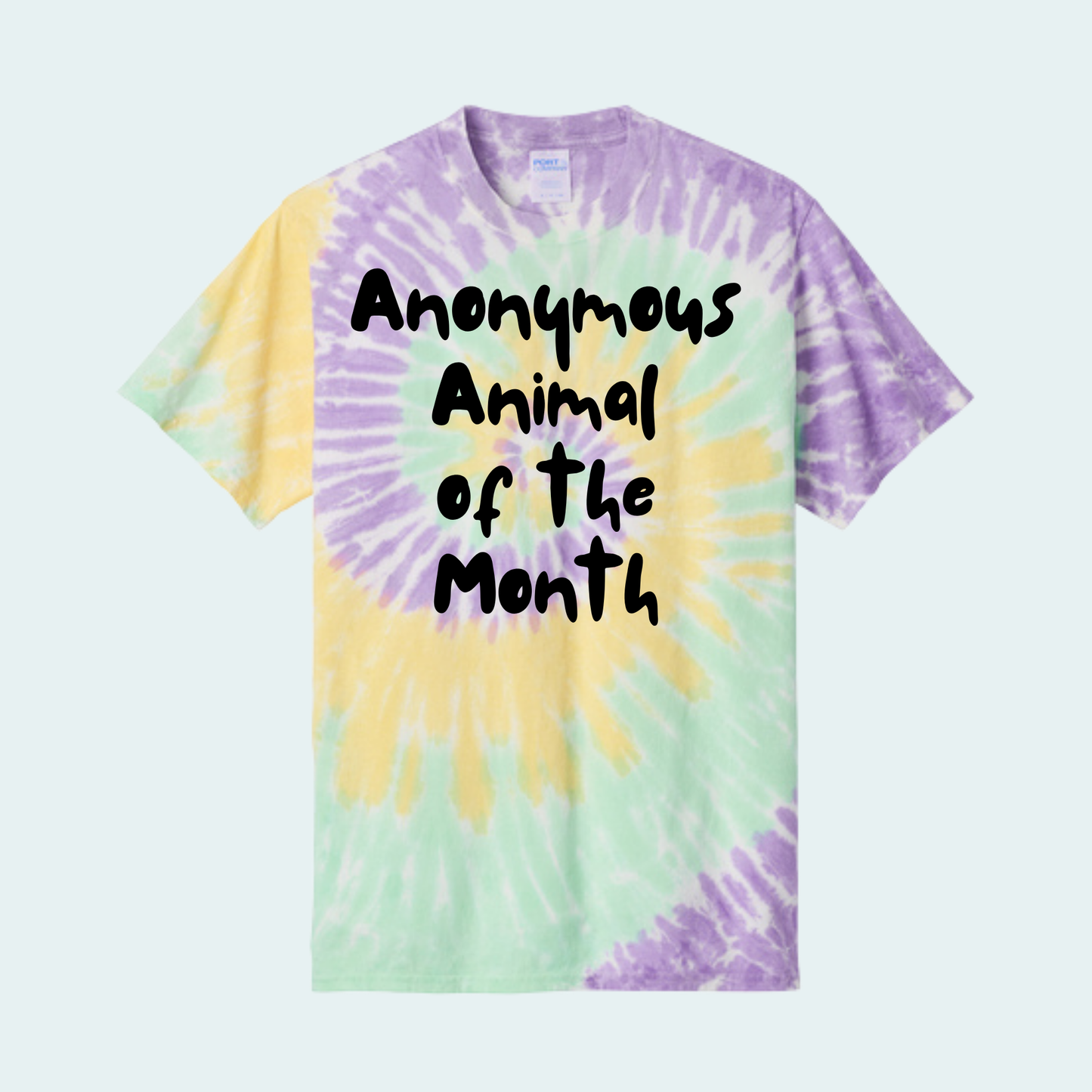 Anonymous Animal of the Month Tie Dye Unisex Tee