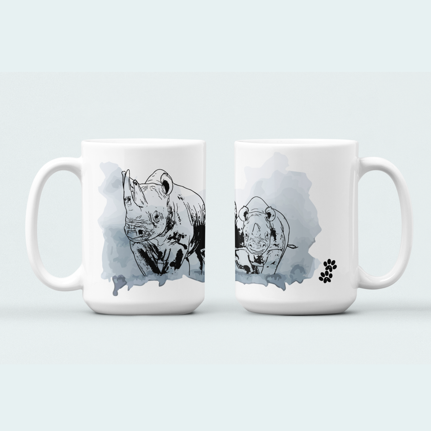 Rhino with Baby Fundraiser (Limited Edition for July) Mug