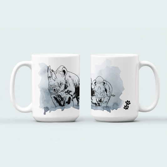 Rhino with Baby Fundraiser (Limited Edition for July) Mug
