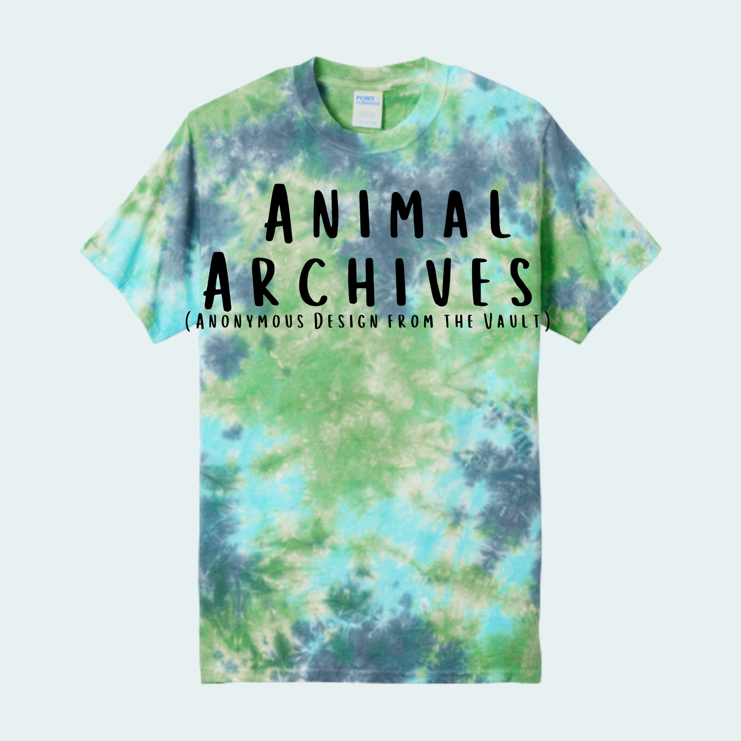 Animal Archives (Anonymous Design from the Vault) Tie Dye Unisex Tee