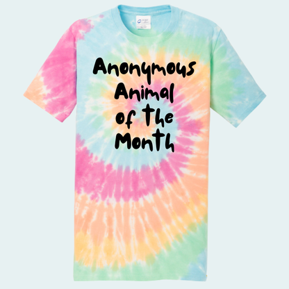 Anonymous Animal of the Month Tie Dye Unisex Tee