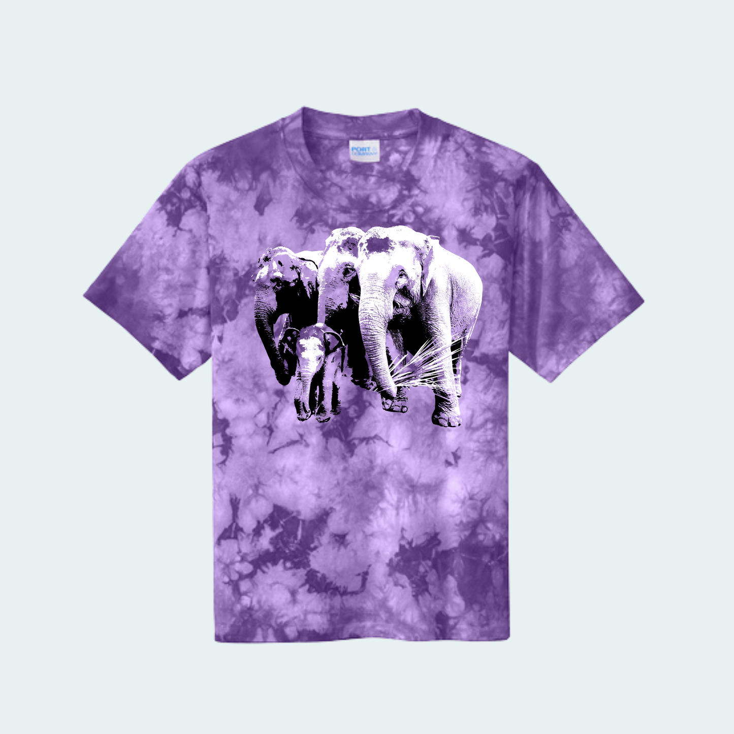 Asian Elephants Fundraiser (Limited Edition for June) Tie Dye YOUTH Tee