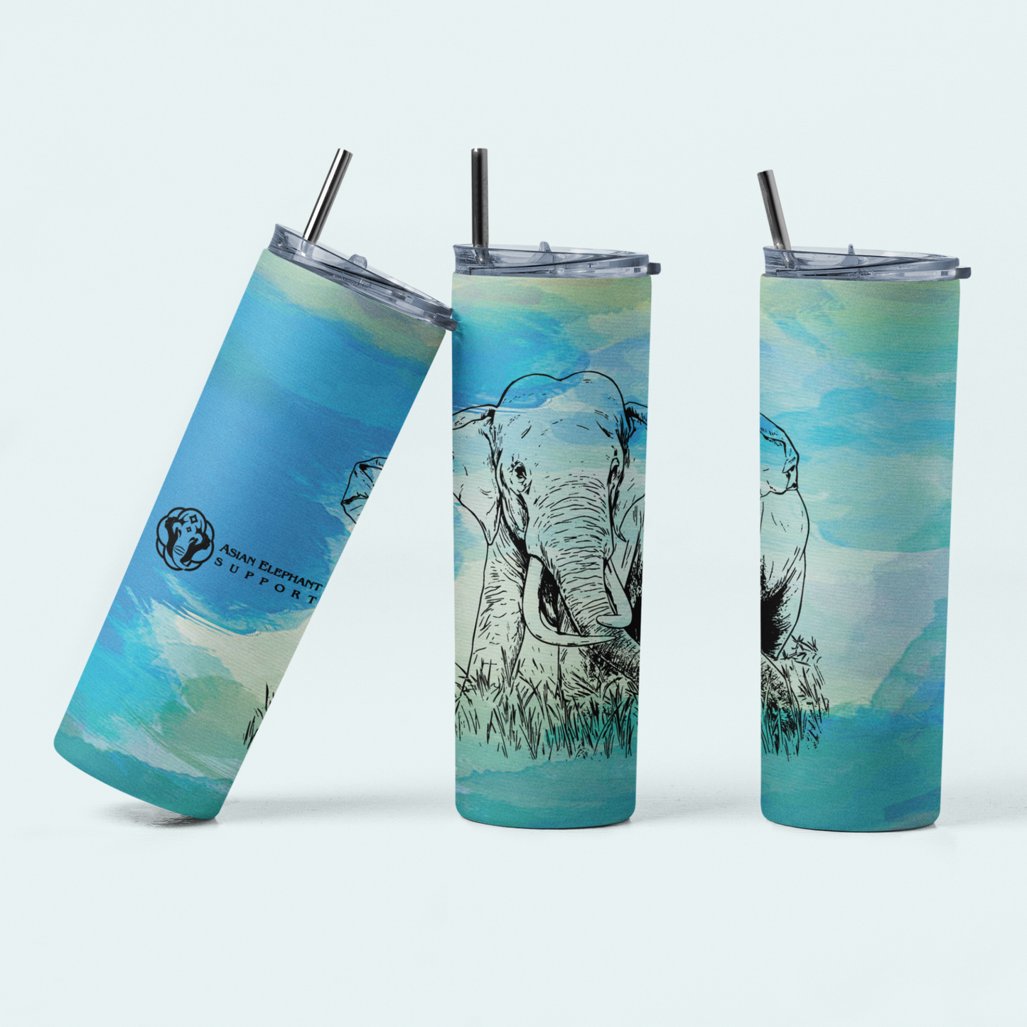 Asian Bull Elephant Fundraiser (Limited Edition for August) 20oz Tumbler