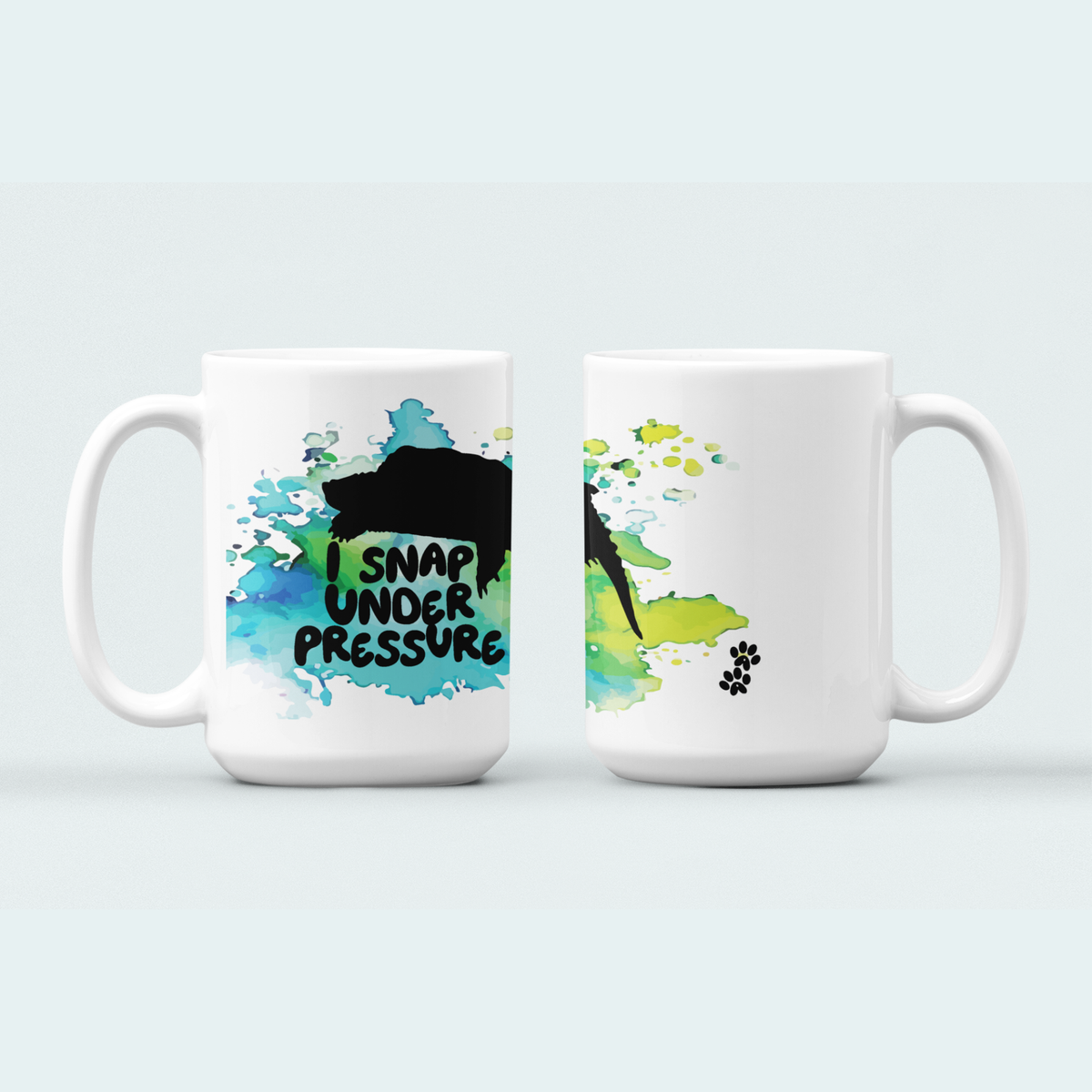 I Snap Under Pressure Snapping Turtle (Limited Edition for April) Mug ...