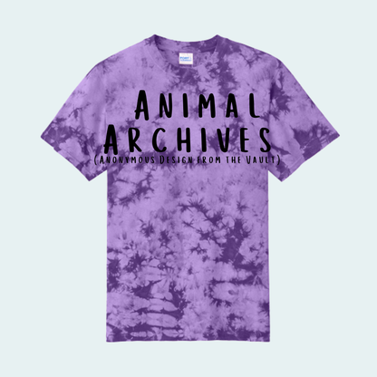 Animal Archives (Anonymous Design from the Vault) Tie Dye Unisex Tee