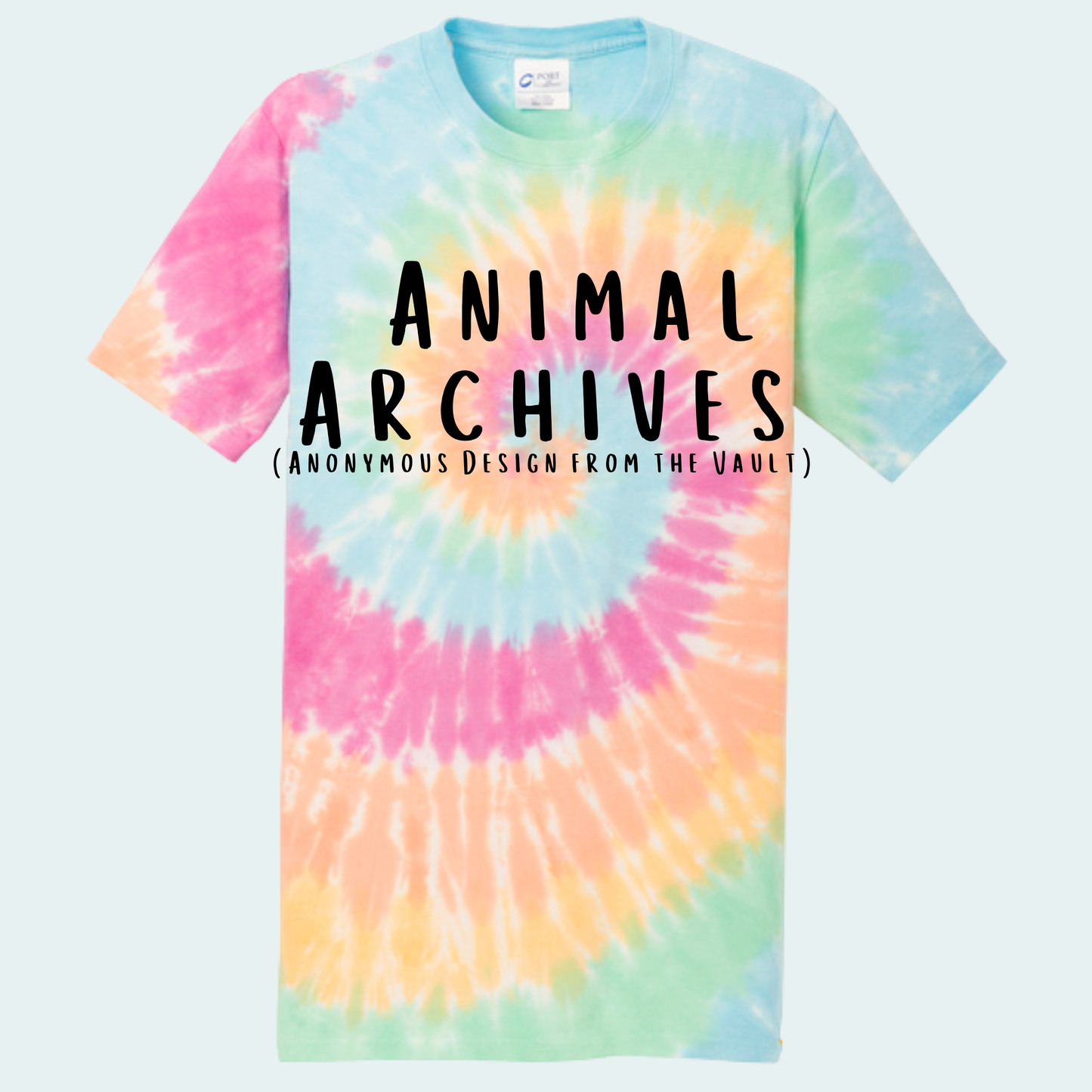 Animal Archives (Anonymous Design from the Vault) Tie Dye Unisex Tee