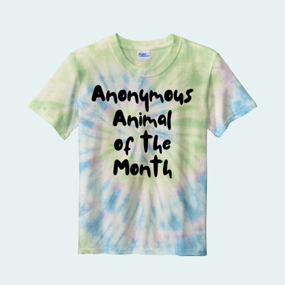 Anonymous Animal of the Month Tie Dye YOUTH Tee