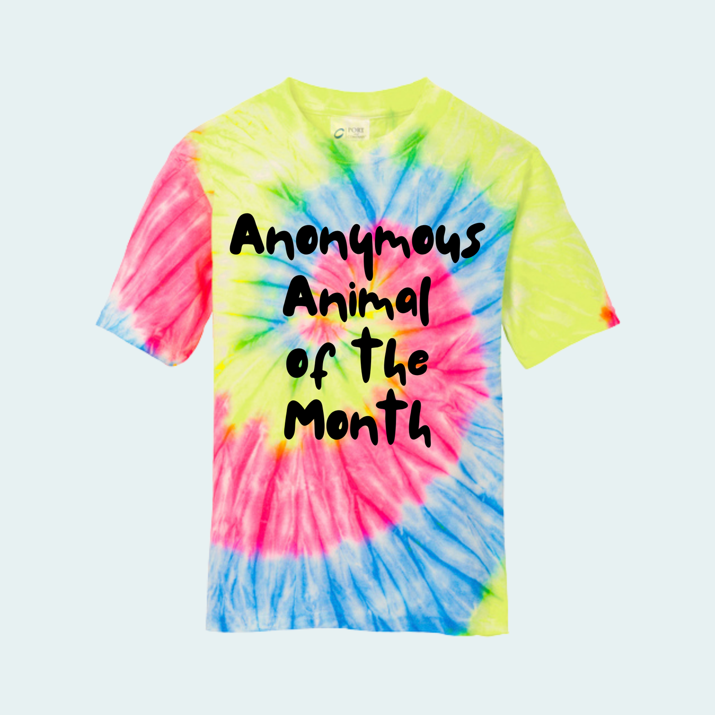 Anonymous Animal of the Month Tie Dye YOUTH Tee
