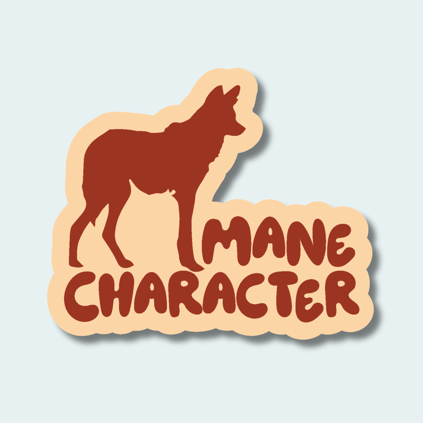 Mane Character - Maned Wolf - 4in Sticker