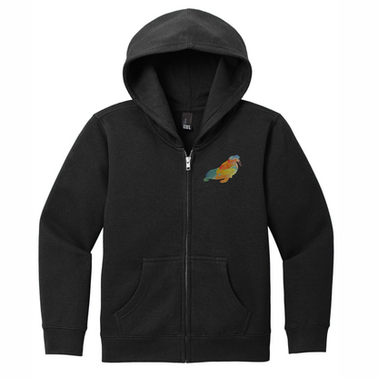 Walrus Rainbow Embroidery - Full Zip Jacket