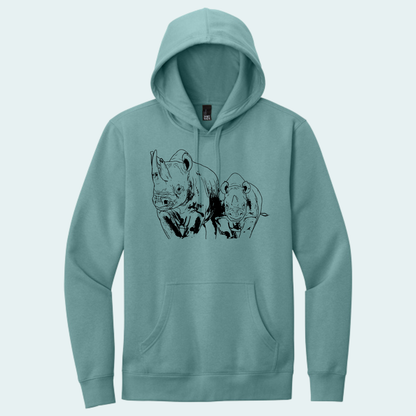 Rhino with Baby Fundraiser (Limited Edition for July) Hoodie