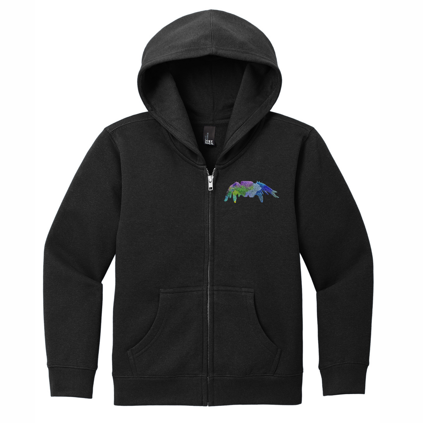 Jumping Spider Rainbow Embroidery - Full Zip Jacket