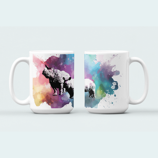 Rhino with Baby (Limited Edition for January) Mug