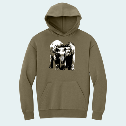 Baby Elephants (Limited Edition for January) Heavy Hoodie