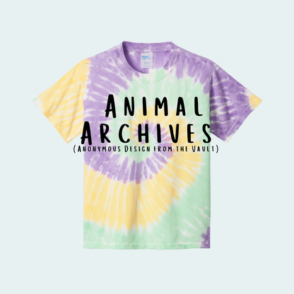 Animal Archives (Anonymous Design from the Vault) Tie Dye YOUTH Tee