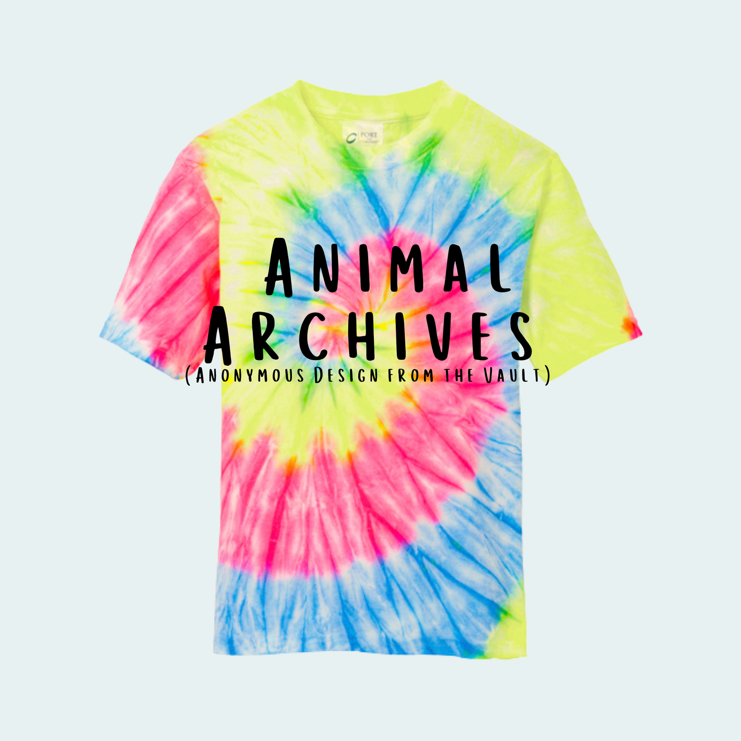 Animal Archives (Anonymous Design from the Vault) Tie Dye YOUTH Tee