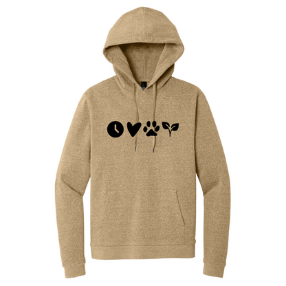 Clock, Heart, Paw, Leaf - Unisex Hoodie