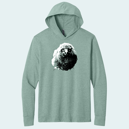 Snowy Owl Chick (Limited Edition for January) Hooded Long Sleeve Tee