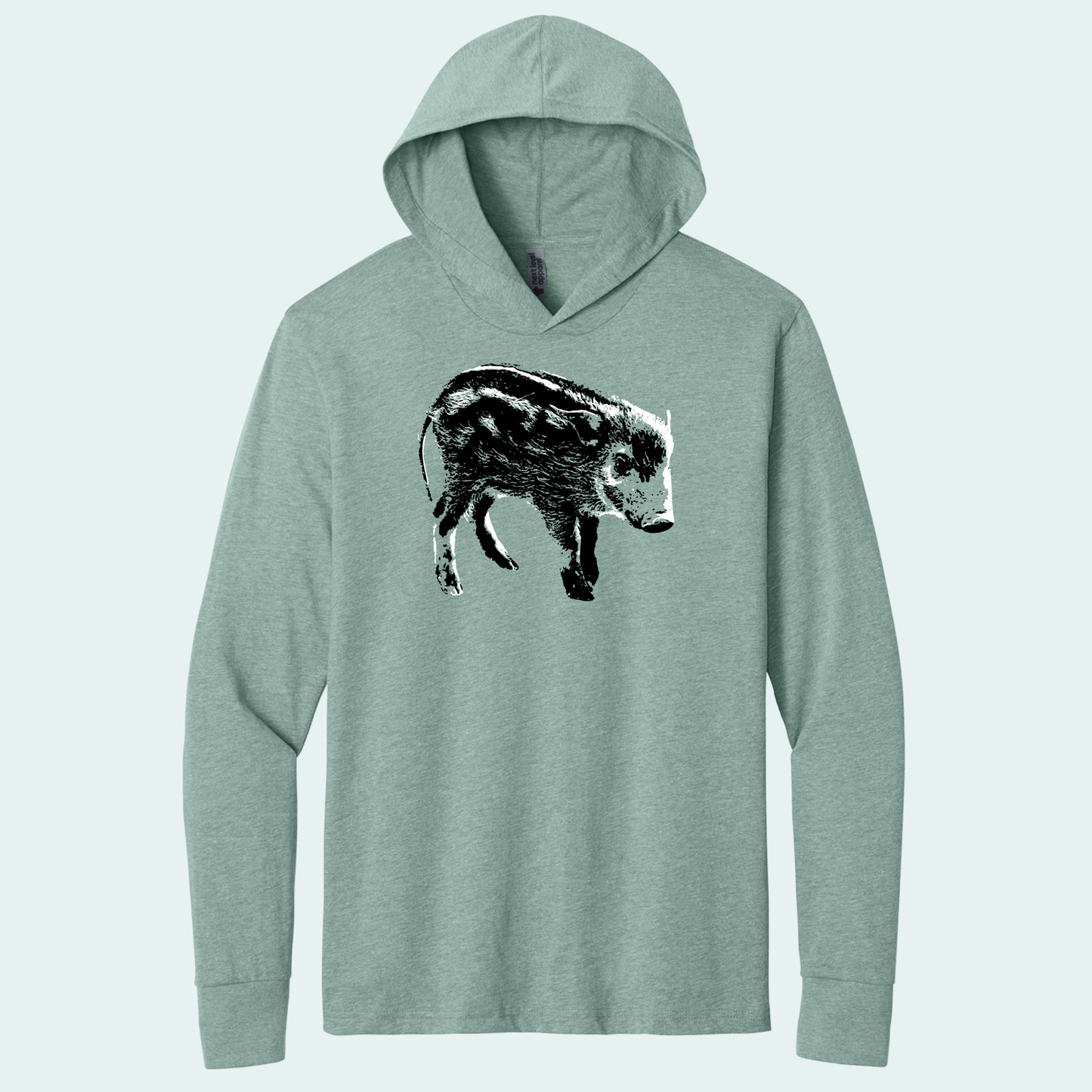 Red River Hog Piglet (Limited Edition for January) Hooded Long Sleeve Tee