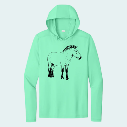 Przewalski's Horse (Limited Edition for July) Athletic Hooded Tee
