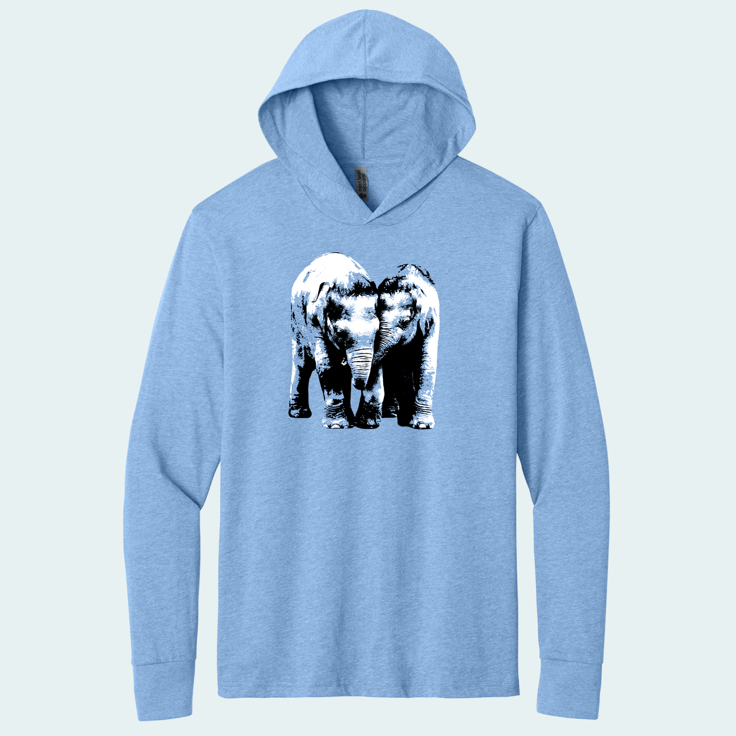 Baby Elephants (Limited Edition for January) Hooded Long Sleeve Tee