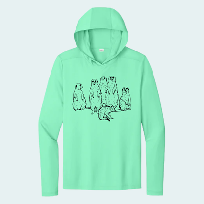 Meerkat Mob (Limited Edition for July) Athletic Hooded Tee