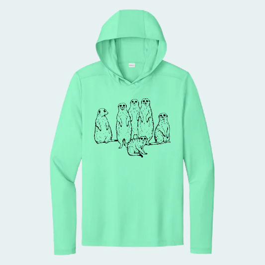 Meerkat Mob (Limited Edition for July) Athletic Hooded Tee