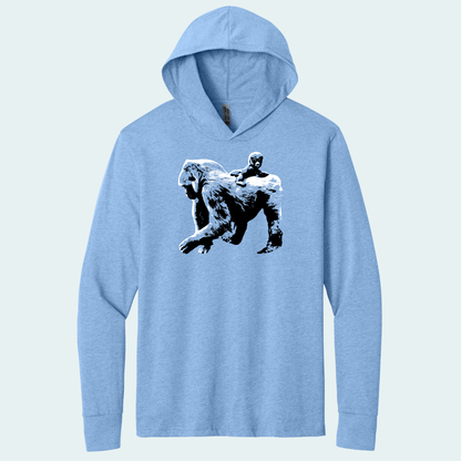 Gorilla with Baby (Limited Edition for January) Hooded Long Sleeve Tee