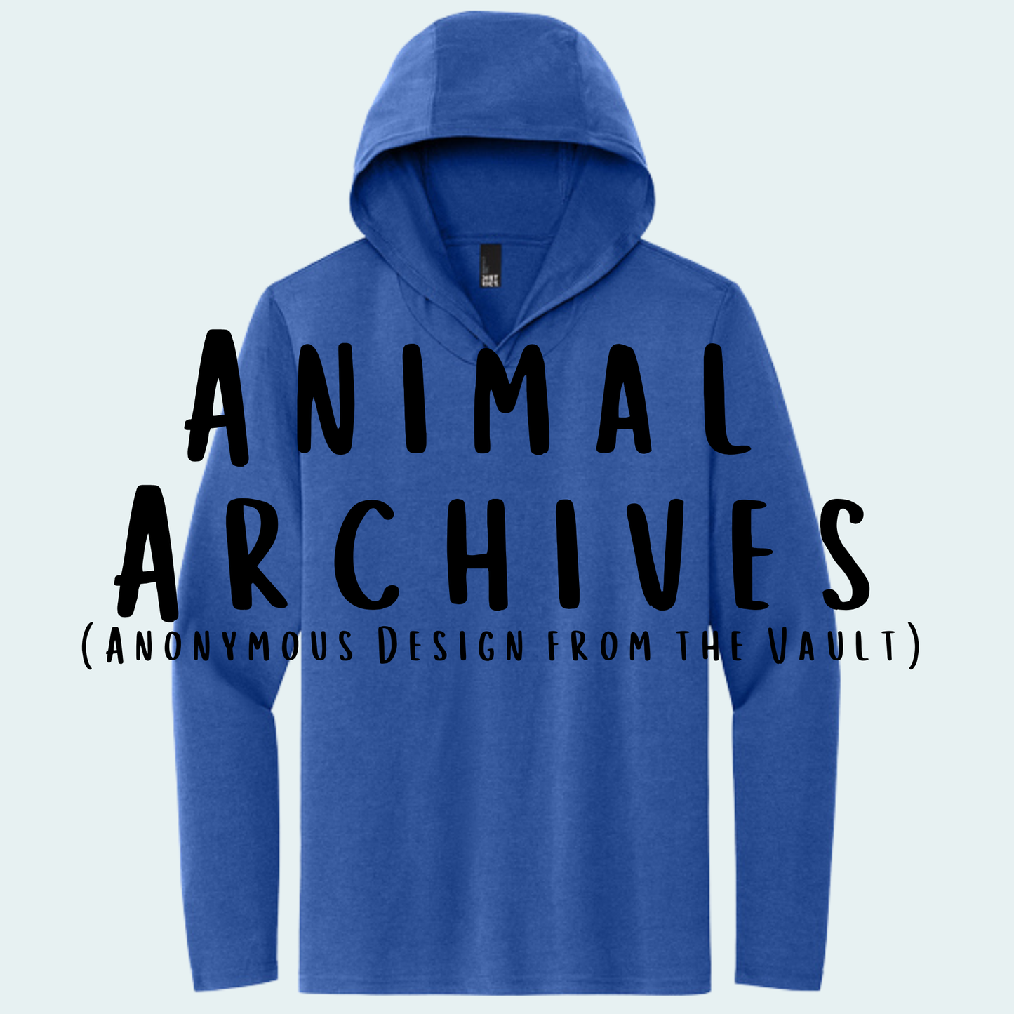 Animal Archives (Anonymous Design from the Vault) Hooded Long Sleeve Tee