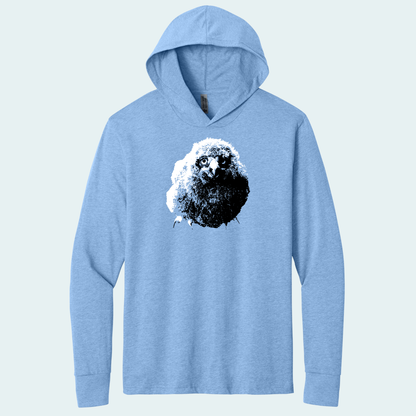 Snowy Owl Chick (Limited Edition for January) Hooded Long Sleeve Tee