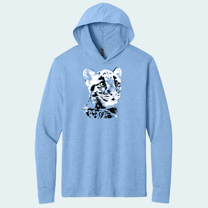 Clouded Leopard Cub (Limited Edition for January) Hooded Long Sleeve Tee