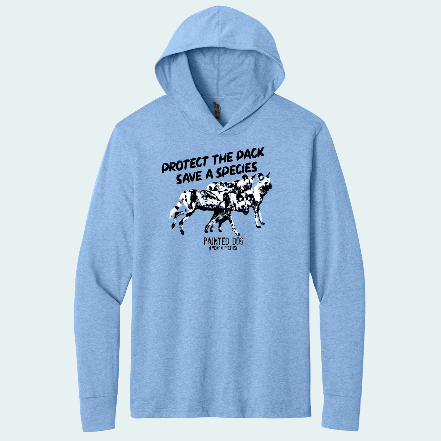 Painted Dog Research Fundraiser (Limited Edition for January) Hooded Long Sleeve Tee