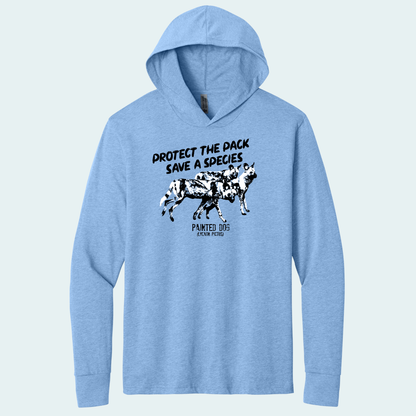 Painted Dog Research Fundraiser (Limited Edition for January) Hooded Long Sleeve Tee
