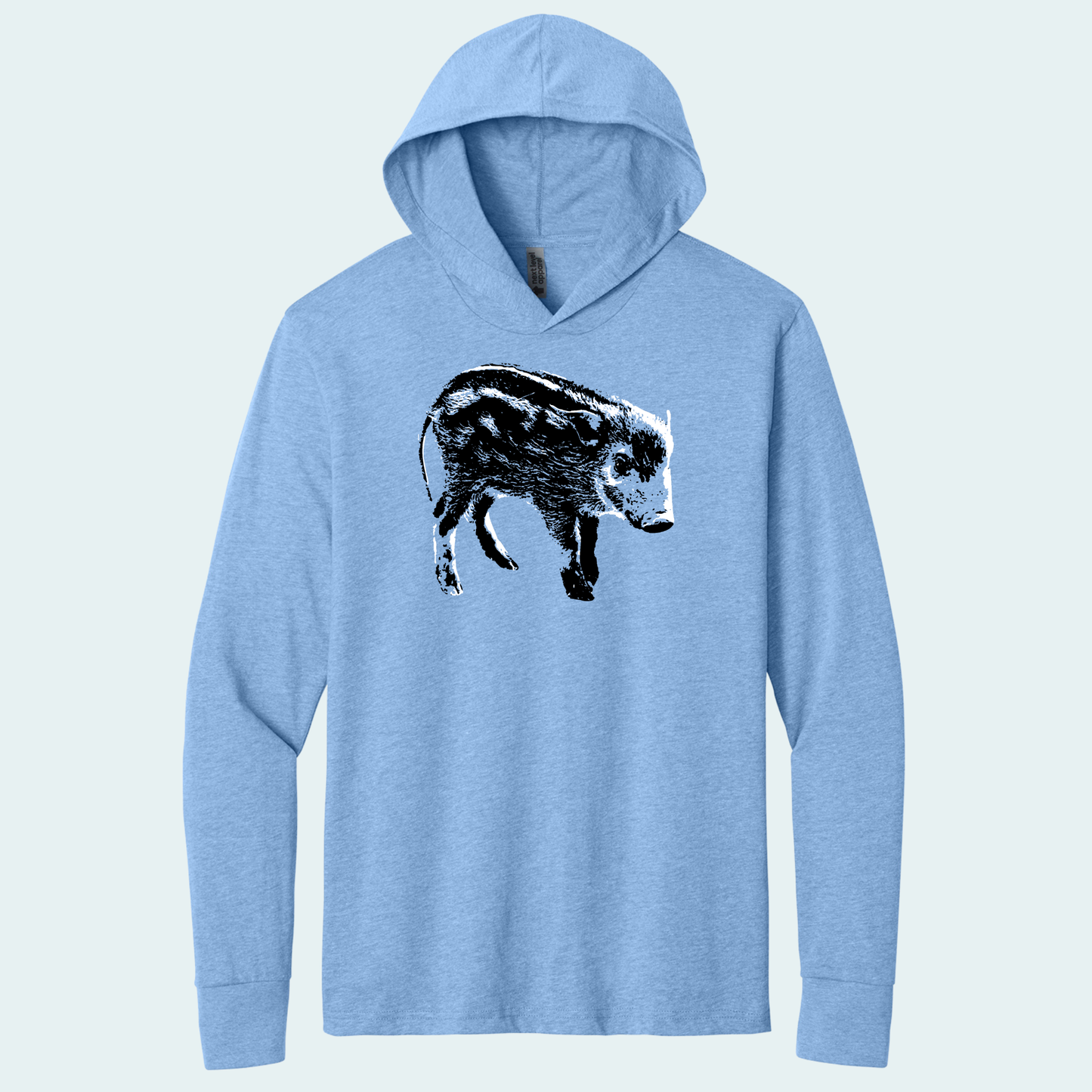 Red River Hog Piglet (Limited Edition for January) Hooded Long Sleeve Tee