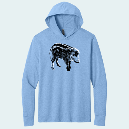Red River Hog Piglet (Limited Edition for January) Hooded Long Sleeve Tee
