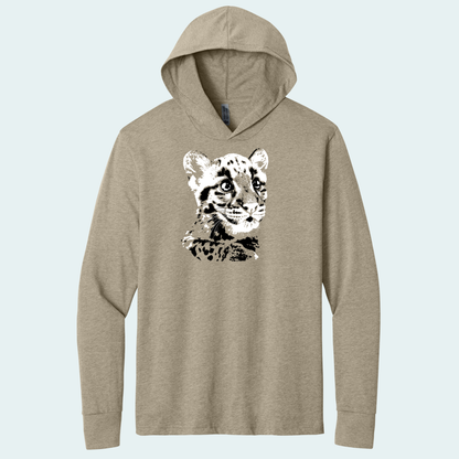Clouded Leopard Cub (Limited Edition for January) Hooded Long Sleeve Tee