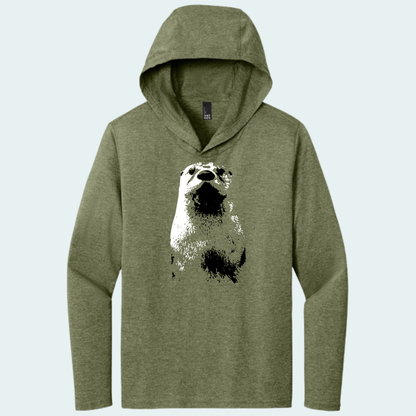 North American River Otter (Limited Edition for March) Hooded Long Sleeve Tee