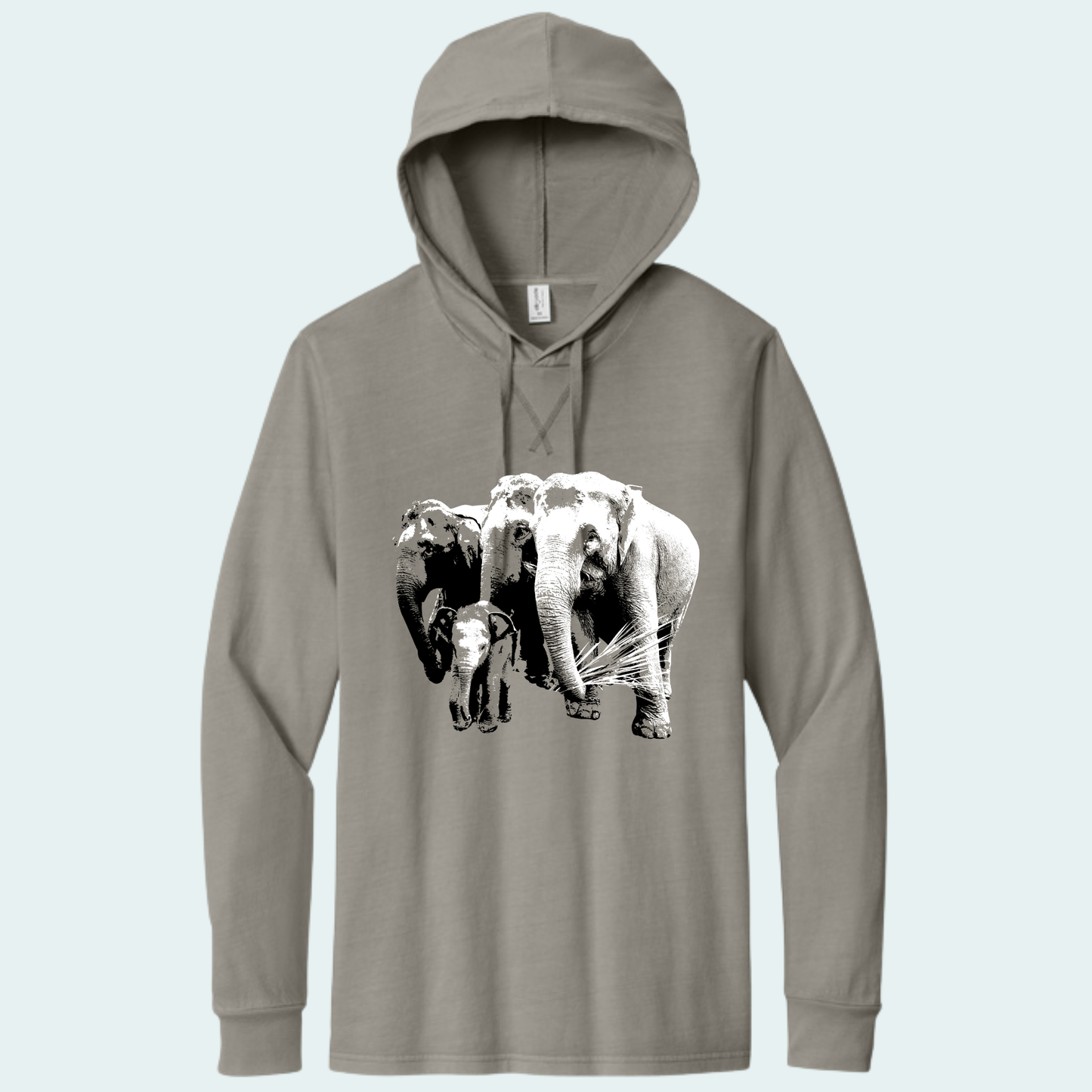 Asian Elephants Fundraiser (Limited Edition for June) Organic Cotton Hoodie Tee