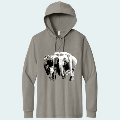 Asian Elephants Fundraiser (Limited Edition for June) Organic Cotton Hoodie Tee
