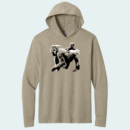 Gorilla with Baby (Limited Edition for January) Hooded Long Sleeve Tee