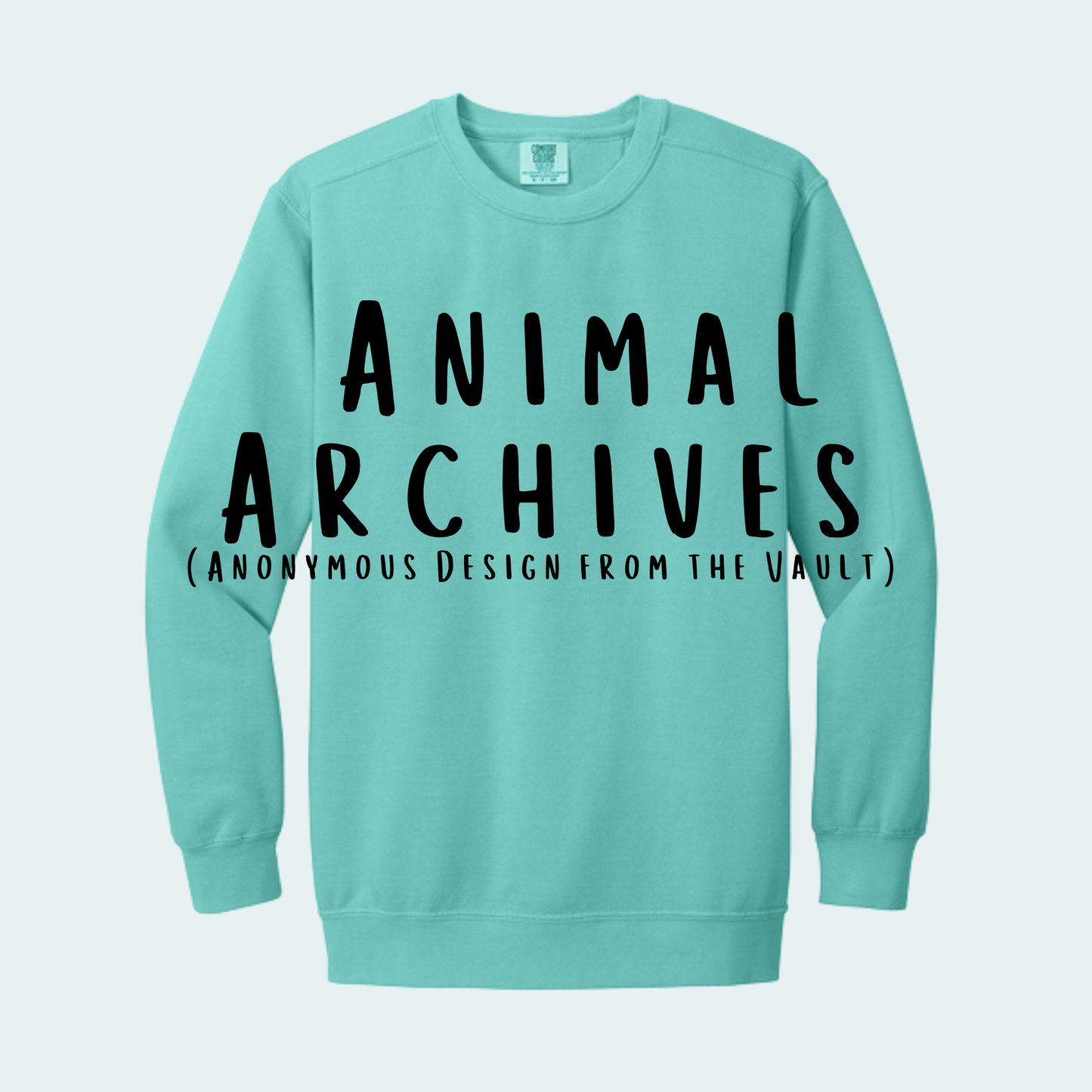 Animal Archives (Anonymous Design from the Vault) Comfort Color Crewneck