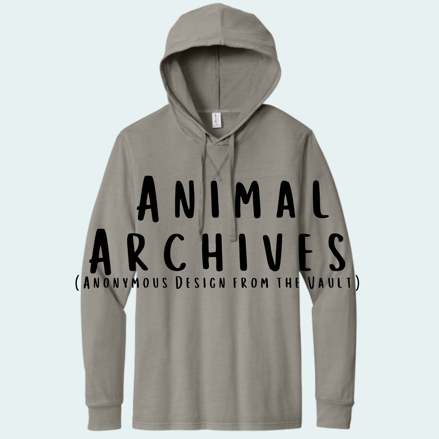 Animal Archives (Anonymous Design from the Vault) Organic Cotton Hoodie Tee