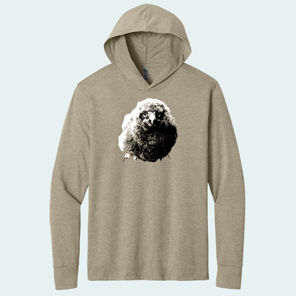 Snowy Owl Chick (Limited Edition for January) Hooded Long Sleeve Tee