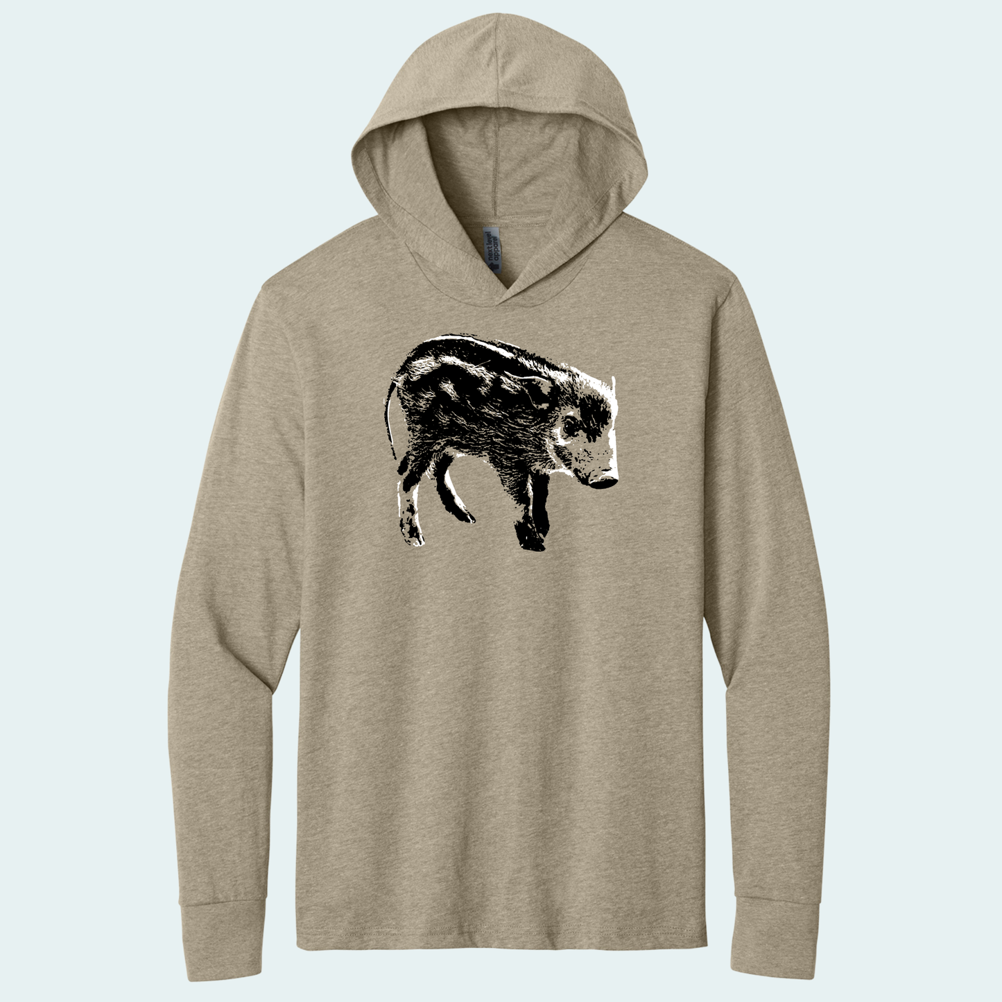 Red River Hog Piglet (Limited Edition for January) Hooded Long Sleeve Tee