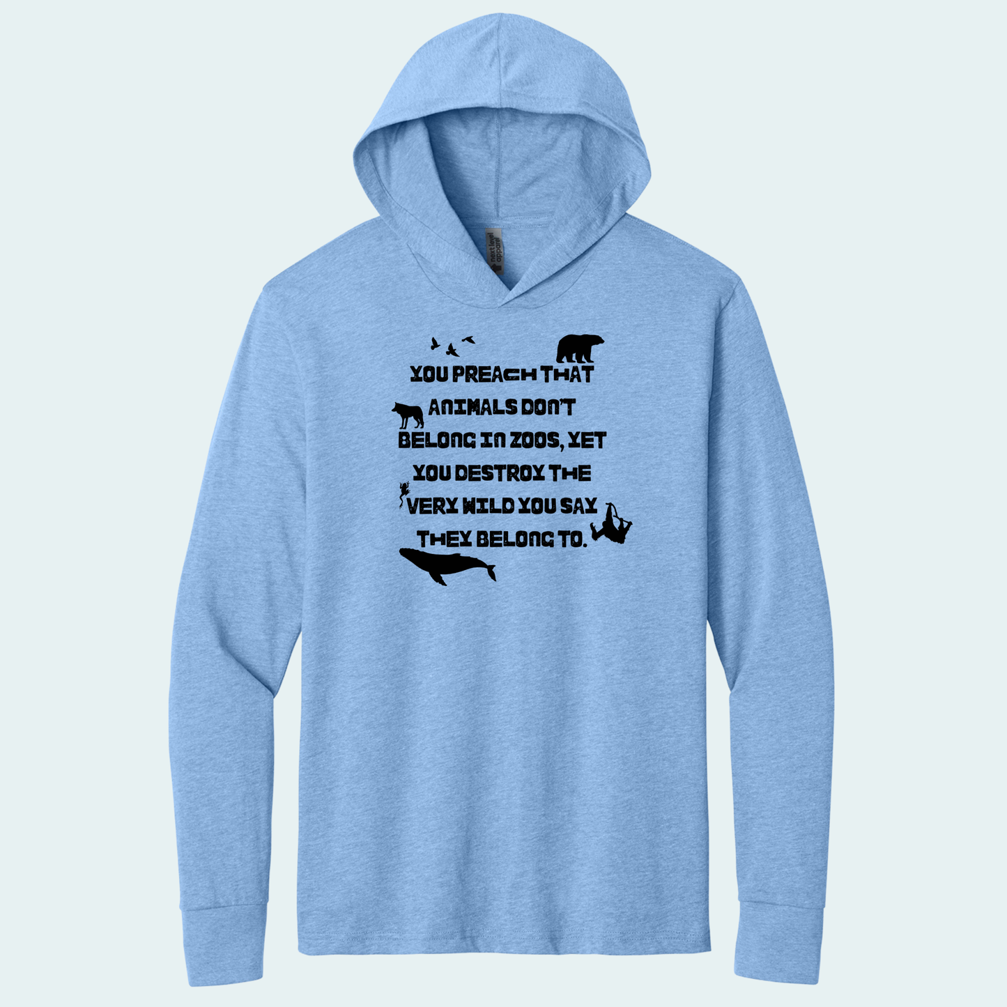 Preach Quote (Limited Edition for February) Hooded Long Sleeve Tee