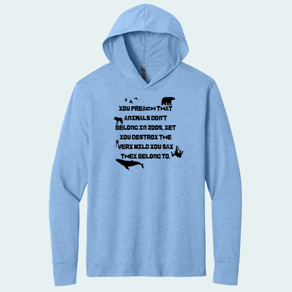 Preach Quote (Limited Edition for February) Hooded Long Sleeve Tee