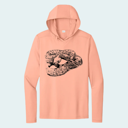 Western Diamondback Rattlesnake (Limited Edition for July) Athletic Hooded Tee