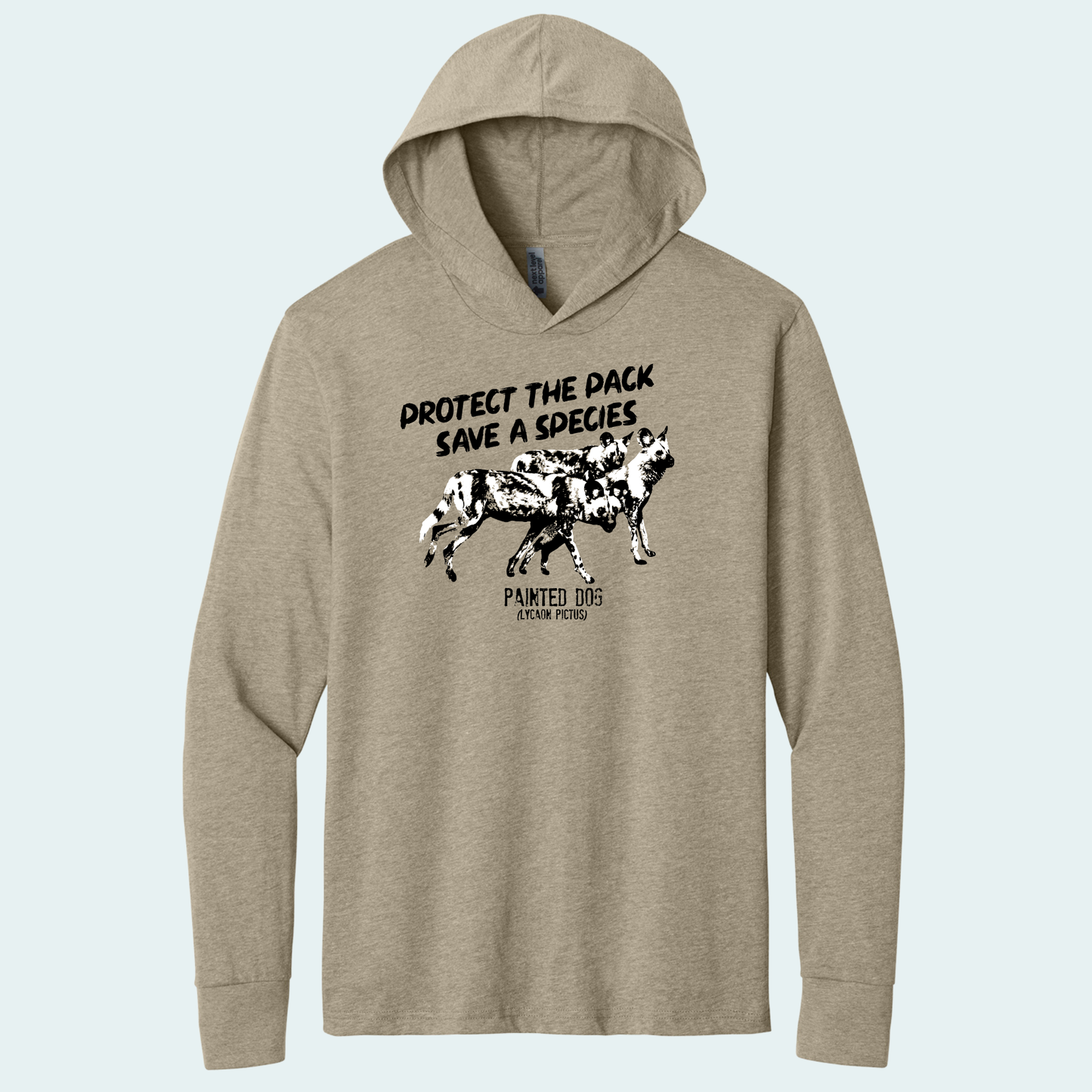 Painted Dog Research Fundraiser (Limited Edition for January) Hooded Long Sleeve Tee